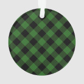 Rustique Vert Noir Plaid Premier Grand-Parents Pho (dos)