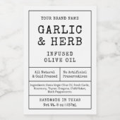 Rustique Vintage fait maison Étiquette de bouteill (Étiquettes simples)