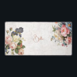 Rustique Vintage Personnalisé Roses & Iris<br><div class="desc">De beaux pulvérisateurs intemporels et élégants de roses roses artistiques et blanches,  des pivoines et des iris à barbe violet au feuillage délicat. Inclut un champ de texte modifiable pour votre personnalisation et un arrière - plan de texture blanche antique légèrement en détresse.</div>