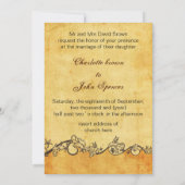 rustique, vintage, plage de coquillages invitation (Dos)