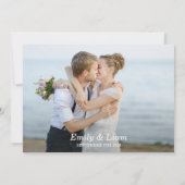 Rustique vintage voyage Mariage Carte de remerciem (Dos)