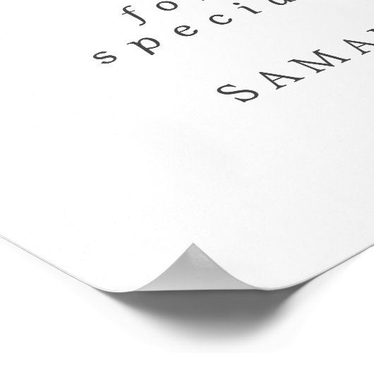 Rustique violet blanc Mariage Floral Affiche de bi (Coin)