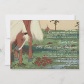 Rustique Whimsical Horse Wedding Invitations (Devant)