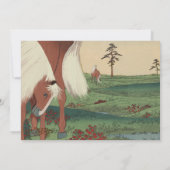 Rustique Whimsical Horse Wedding Invitations (Dos)