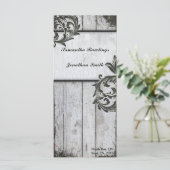 Rustique White Birch Bark Barn Board Programme de (Debout devant)