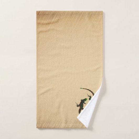 Rustique Yin Yang Lizards (Serviette à main)