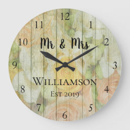 Rustisch aangepast Antiek hout Grote Klok