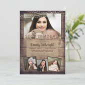 Rustisch Afstuderen 4 De Koord van het Hout van de Kaart (Staand voorkant)