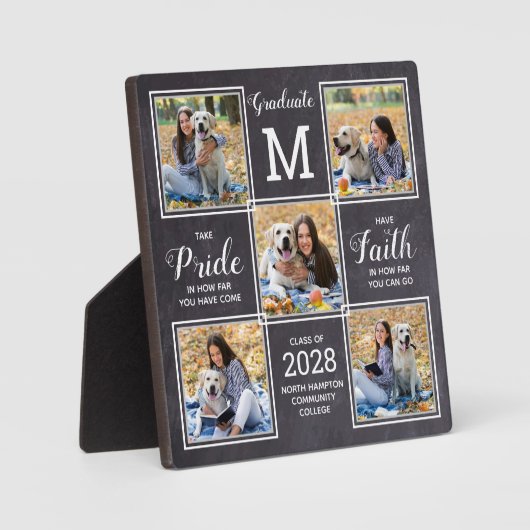 Rustisch Afstuderen 5 Fotocollage Afstuderen Fotoplaat (Voorkant)