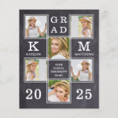 Rustisch Afstuderen 6 Uitnodiging voor fotobudgett (Voorkant)