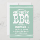 Rustisch Afstuderen BBQ Uitnodiging | bewerkbare k (Voorkant)