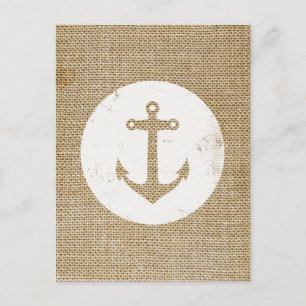 Rustisch  anker briefkaart