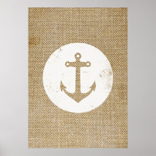 Rustisch anker poster