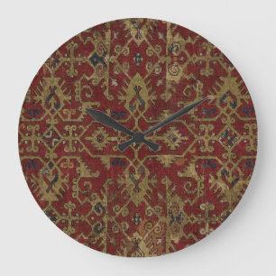 Rustisch Antiek oosterachtig Perzisch Rode Patroon Grote Klok