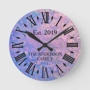  Rustisch Antiek Verhard Metaal Aangepast Ronde Klok