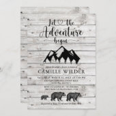 Rustisch avontuur begint bergen Beren Kaart (Voorkant / Achterkant)