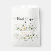 Rustisch Baby shower van wilde bloemen Bedankzakje (Voorkant)