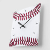  Rustisch Baseball Decor Vierkante Klok (Hoek)