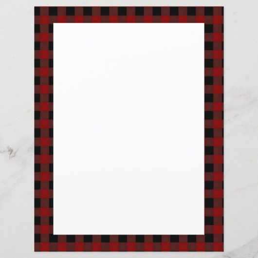 Rustisch bedrijfspapier met rood en zwart buffel (Achterkant)