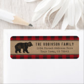 Rustisch Beer Kraft Red Pset Holiday Adres Etiket (Insitu)