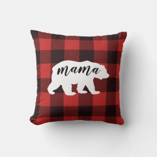 Rustisch Beer van Red & Black Flannel Mama Kussen