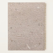Rustisch  beige papier, gefilmd planner (Achterkant)