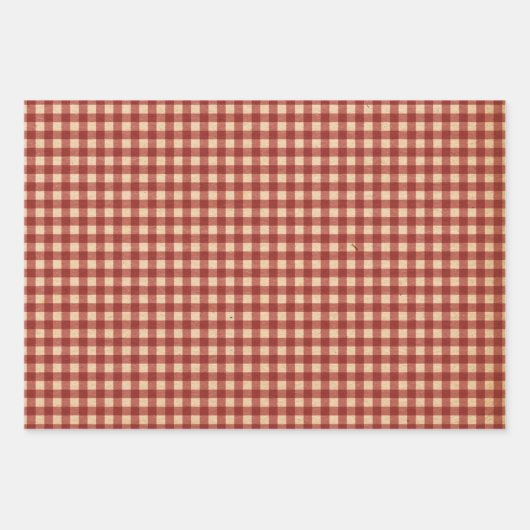 Rustisch bloemkool Burlap Chicken Wrapping Paper (Voorkant 2)