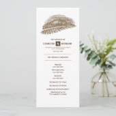 Rustisch Boerderij, Barn Wood Wedding Programme Programma (Staand voorkant)