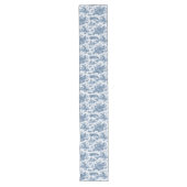  Rustisch Boerderij Frans Toile-Blue en White Lange Tafelloper (Voorkant)