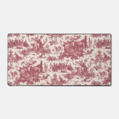  Rustisch Boerderij Frans Toile-Red & Tan Bureaumat (Voorkant)