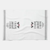 Rustisch Boerderij met persoonlijk Boerderij Theedoek (Horizontaal)