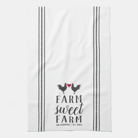 Rustisch Boerderij met persoonlijk Boerderij Theedoek (Verticaal)