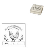 Rustisch Boerderij voor aangepaste kippen | Datum  Rubberstempel (Gestempeld)