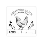 Rustisch Boerderij voor aangepaste kippen | Datum  Rubberstempel (Afrduk)