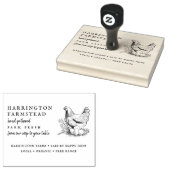 Rustisch Boerderij voor de Manuscript - Verse eier Rubberstempel (Gestempeld)
