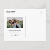 Rustisch borsteltje Berichten Weddenschap Dank u B Uitnodiging Briefkaart (Achterkant)