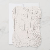 Rustisch bos en Barn Wood Wedding Kaart (Achterkant)