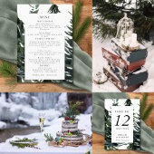 Rustisch bos Tartan Pset Red Black White Menu