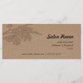 Rustisch Bruto-kraftpapier met cadeaubon (Achterkant)