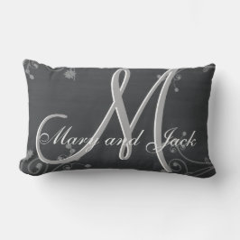 Rustisch Chalkboard 3d Monogram Kussen