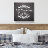 Rustisch  Chalkboard, aangepast Canvas Afdruk (Insitu (Slaapkamer))
