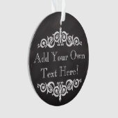 Rustisch  Chalkboard, aangepast Ornament (voorkant)