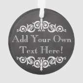 Rustisch  Chalkboard, aangepast Ornament (achterkant)