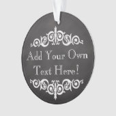 Rustisch  Chalkboard, aangepast Ornament (voorkant)