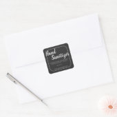 Rustisch Chalkboard Handbeenderlabel Vierkante Sticker (Envelop)