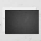 Rustisch Chalkboard slaat de datum op | Paar foto Save The Date (Achterkant)