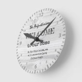 Rustisch Christelijk WELCOME Ronde Klok (Hoek)