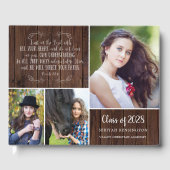 Rustisch Christelijke Afstuderen Proverbs 3 Gastenboek (Voorkant)