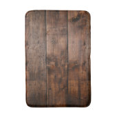 Rustisch donkerhout badmat (Voorkant Verticaal)