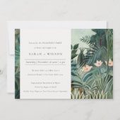 Rustisch Exotic Tropical Forest Verloving Invite Bedankkaart (Voorkant)